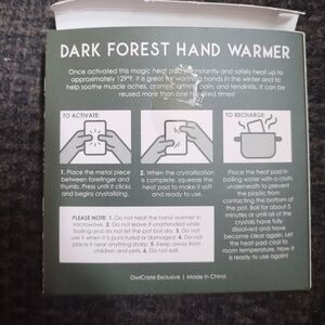 Dark Forest Reusable Hand Warmer